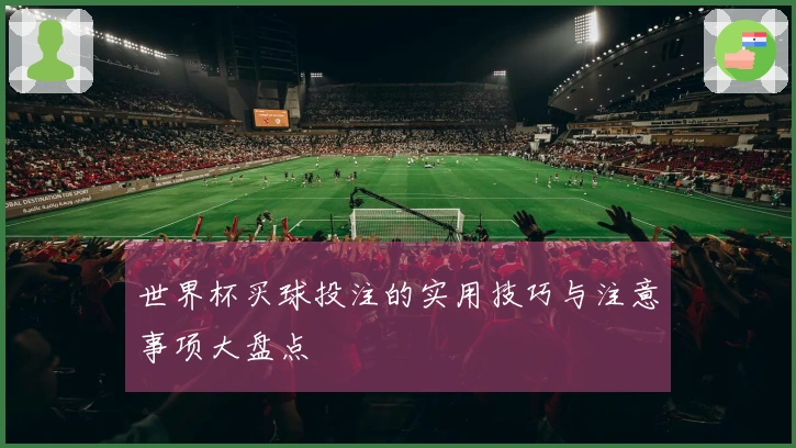 世界杯买球投注的实用技巧与注意事项大盘点